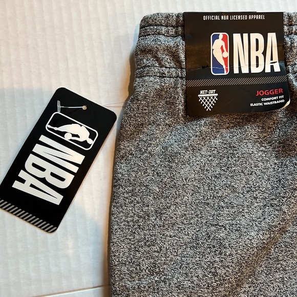 NBA JOGGER / SWEAT PANTS COMFORT FIT ELASTIC WAISTBAND / GRAY / SIZE M - Picture 3 of 8